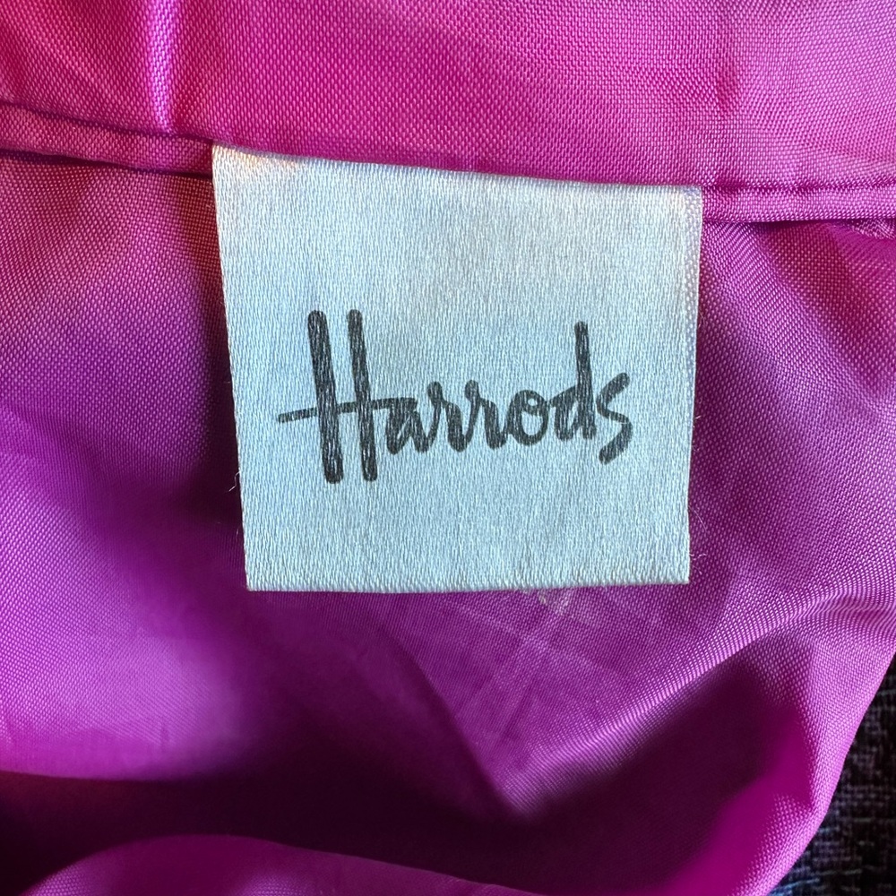 👜 Harrods “I ❤️ My Harrods Bag” Black Canvas Sequin Tote Shopper London - Picture 8 of 12